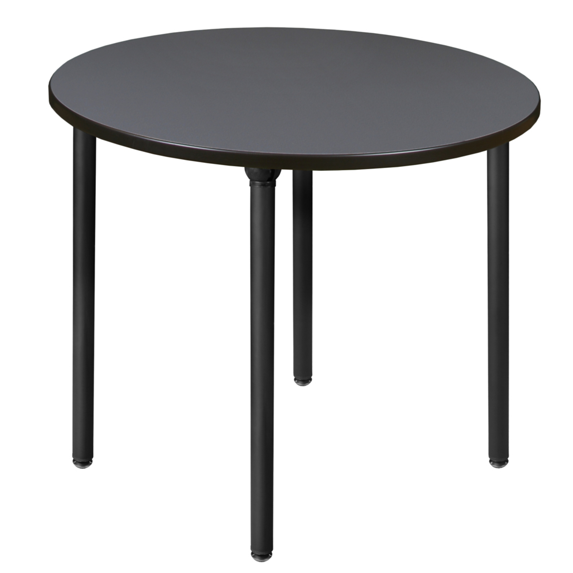 Regency Furniture Kee Round Breakroom Table — 42in., Grey Top, Black Folding Legs, Model# TBF42RNDGYBK